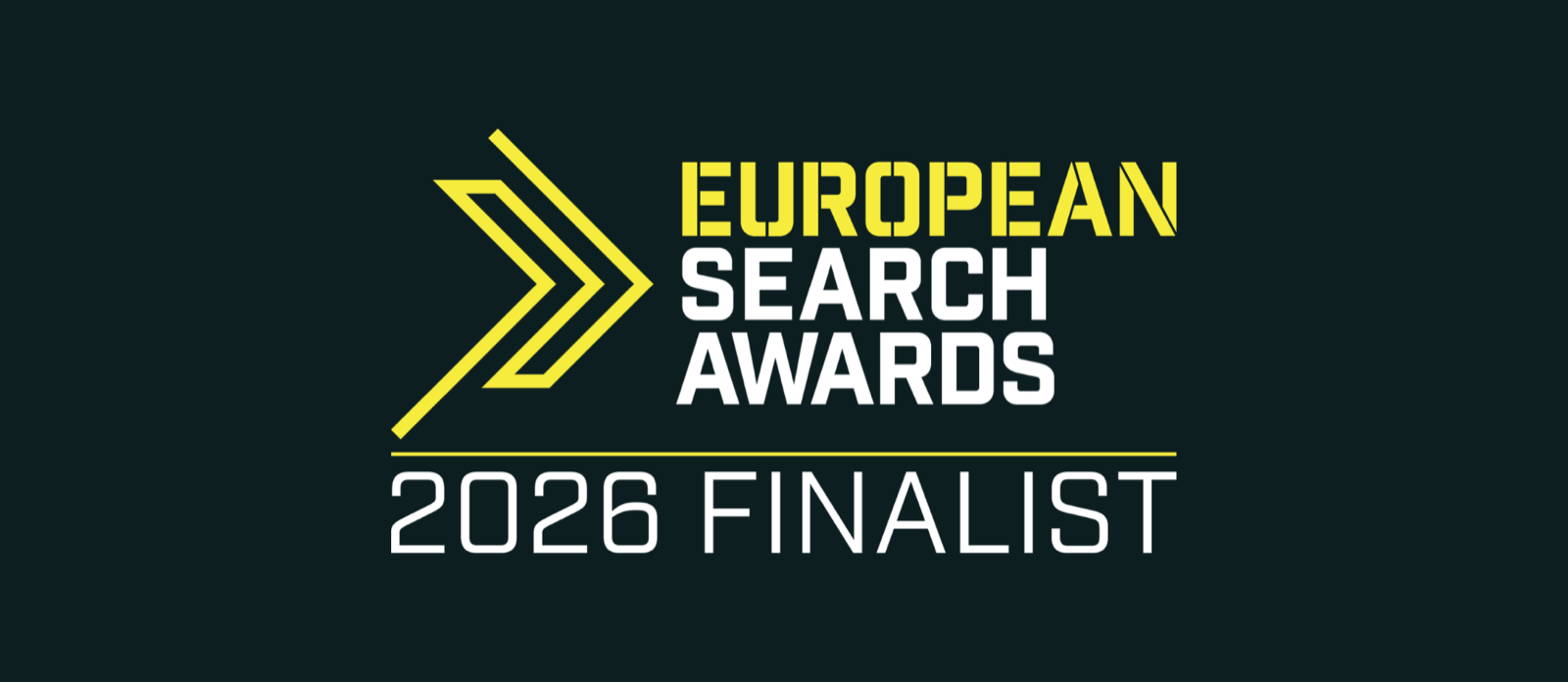 European Search Awards 2026 finalist badge